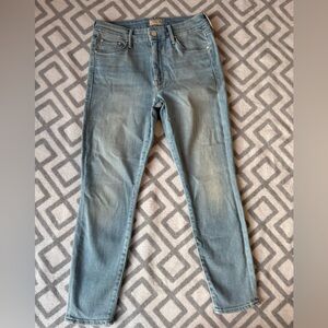 MOTHER Women's the Looker Crop in Swimming Pool Sunday